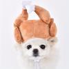 1PCS  Fun Turkey Leg Pet Hat - Soft and Cozy Holiday Pet Costume for Cats and Puppies