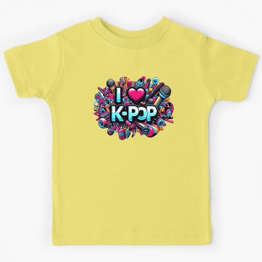I Love K-POP Kids T-Shirt 100