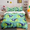 Cartoon Shark Ocean Pattern Pattern Duvet Cover Set Digital Print Colorful Polyester Bedding With Zipper Closur For Kids Gifts