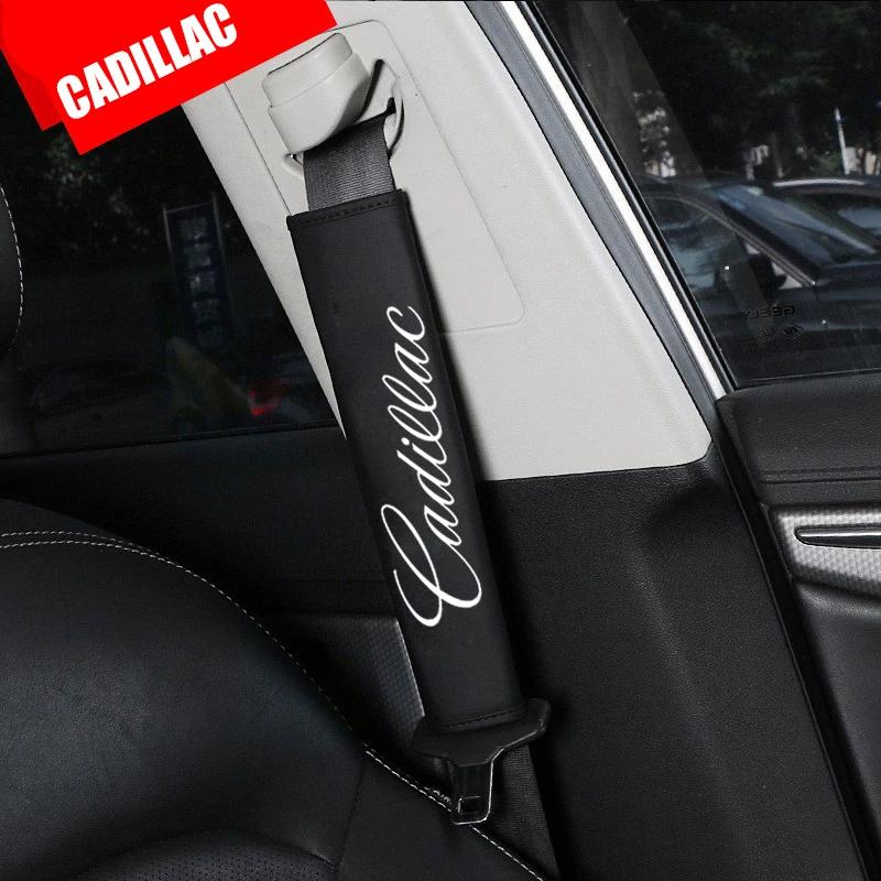 Car Seat Belt Cover for Cadillac CTS BLS Tiburon CT5 SRX Escalade Deville XTS DTS ATS XT4 XT5 XLR Safety Belt Shoulder Protector