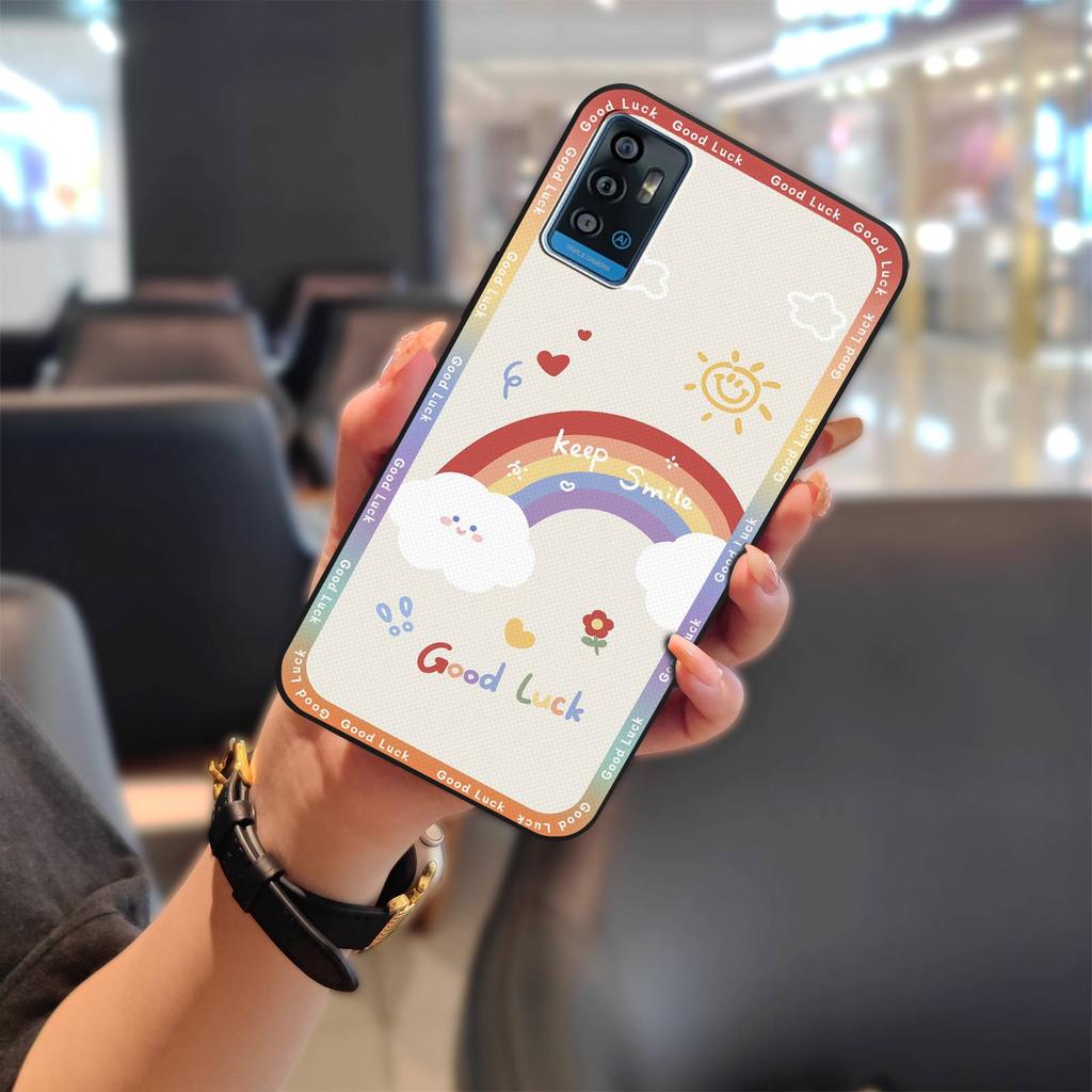 Fashion Design Dirt-resistant Phone Case For ZTE Blade A71 Cartoon Full Wrap Anti-knock Soft Case Shockproof Cover Cute