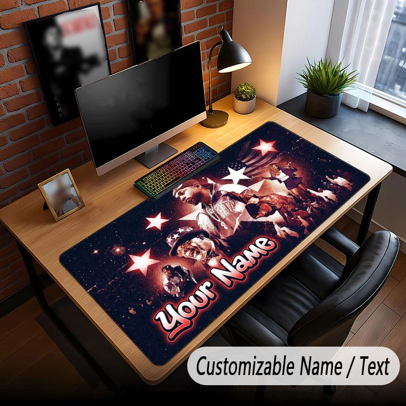 Custom Name Extended Mouse Pad,Kendrick Lamar Gaming Desk Mat For Home Office Desktop Decor
