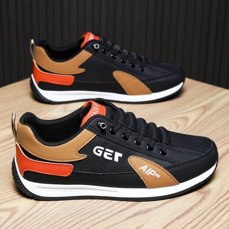 Men's Shoes High Quality Soft Leather Casual Shoes Outdoor Lightweight Walking Flats Non-slip Vulcanized Shoes Sneakers for Men