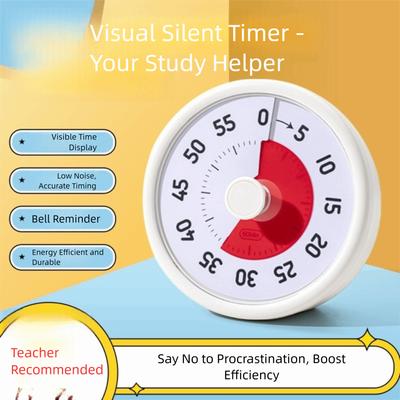 Self Discipline Visual Timer Time Management Timer Reminder Kitchen Cooking Timer Ultra Silent 60 Minutes Children Timer