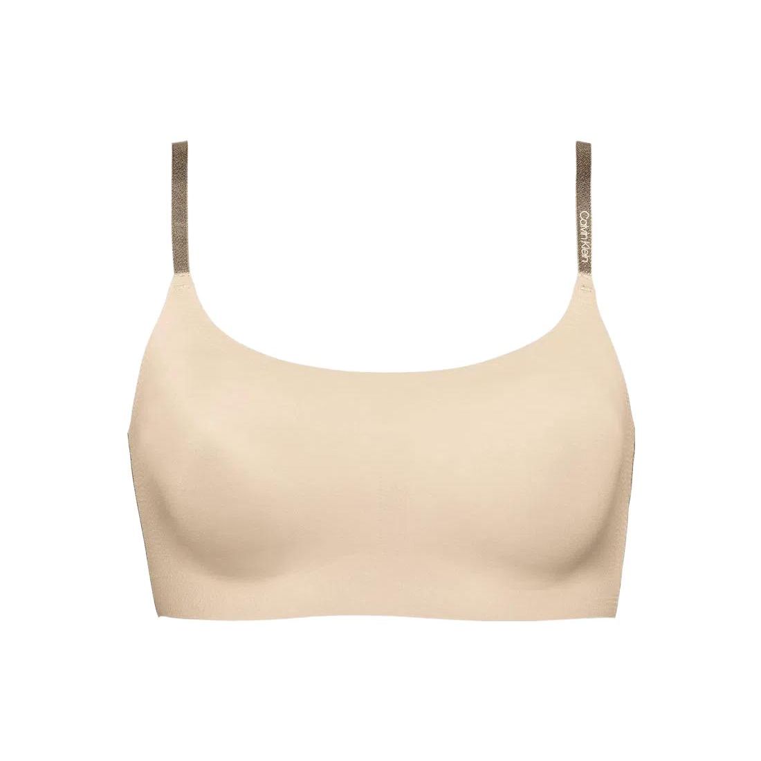 

Calvin Klein Letter Print Removable Padding Bra Women underwear Nude QF4783-265 M