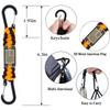 2 Pcs Heavy Duty Paracord Lanyard Necklace 550 Braided Keychain with USA Flag Parachute Rope for Outdoor Camping Hiking Keys