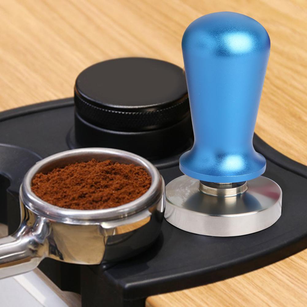 58mm Stainless Steel Detachable Coffee Tamper Coffee Accessories for Home Office Use Blue