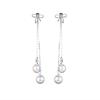 Simple and Fashionable Bow Earrings with Tassel Long Pearl Earrings Earrings Earrings