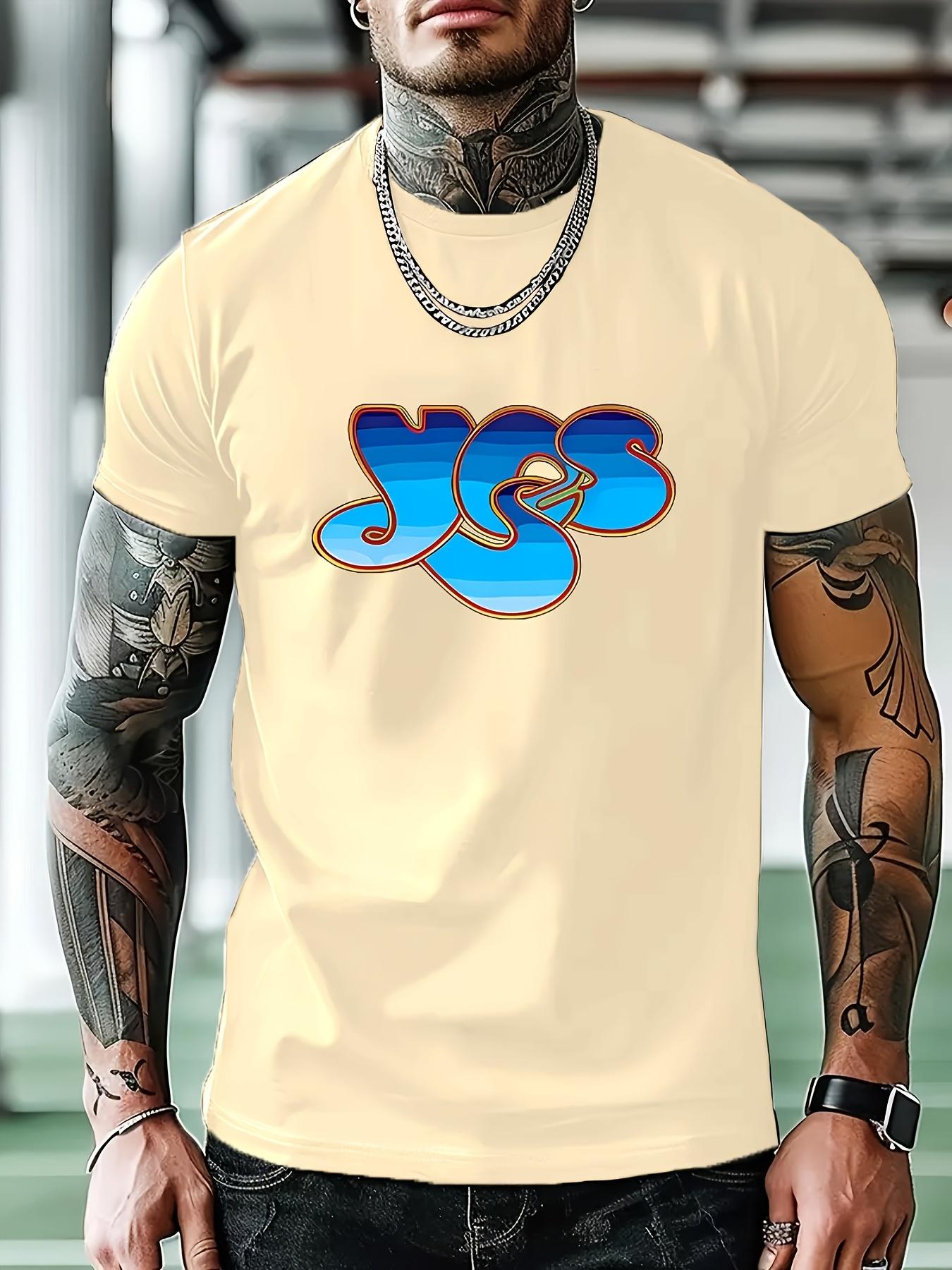 

Graphic T-shirt - Deep Red with YES Lettering in Blue & Orange M