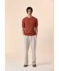 Iolo Organic Cotton Half Crew Neck_Brick