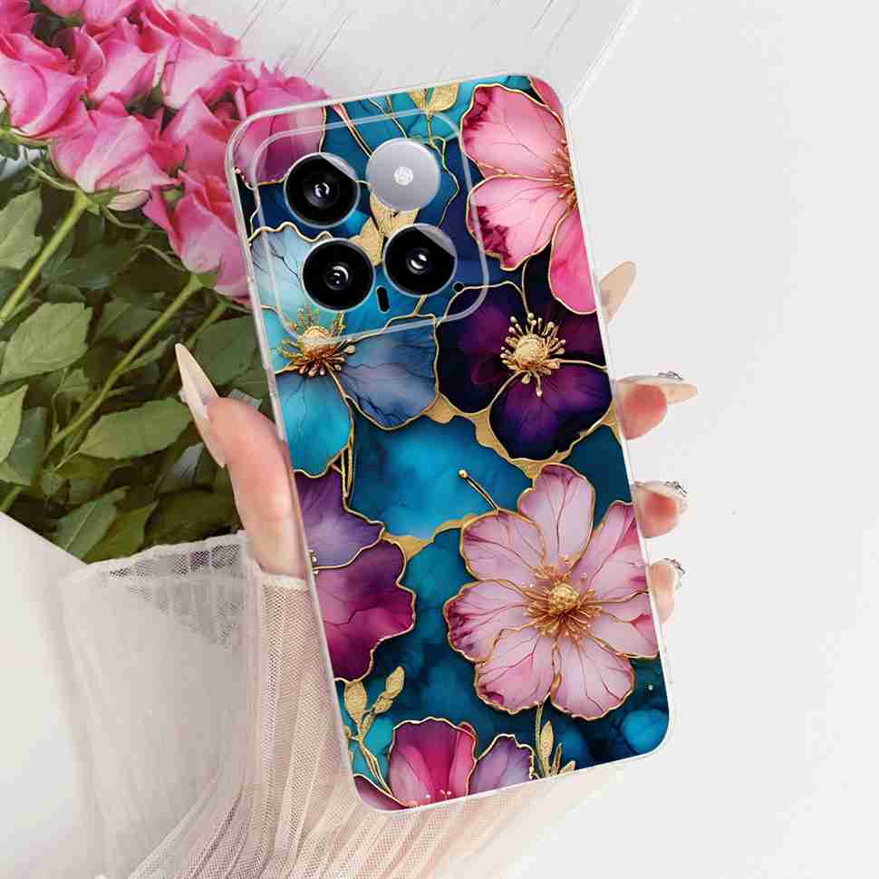 For Xiaomi Mi 14 5G 23127PN0CC Case Fashion Dragon Butterfly Silicone TPU Cover For Xiaomi Mi14 5G 6.36" 23127PN0CG Phone Shell