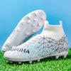 High-top Football Shoes New Long Spike Shoes Youth Outdoor Lawn Football Game Player Training Shoes