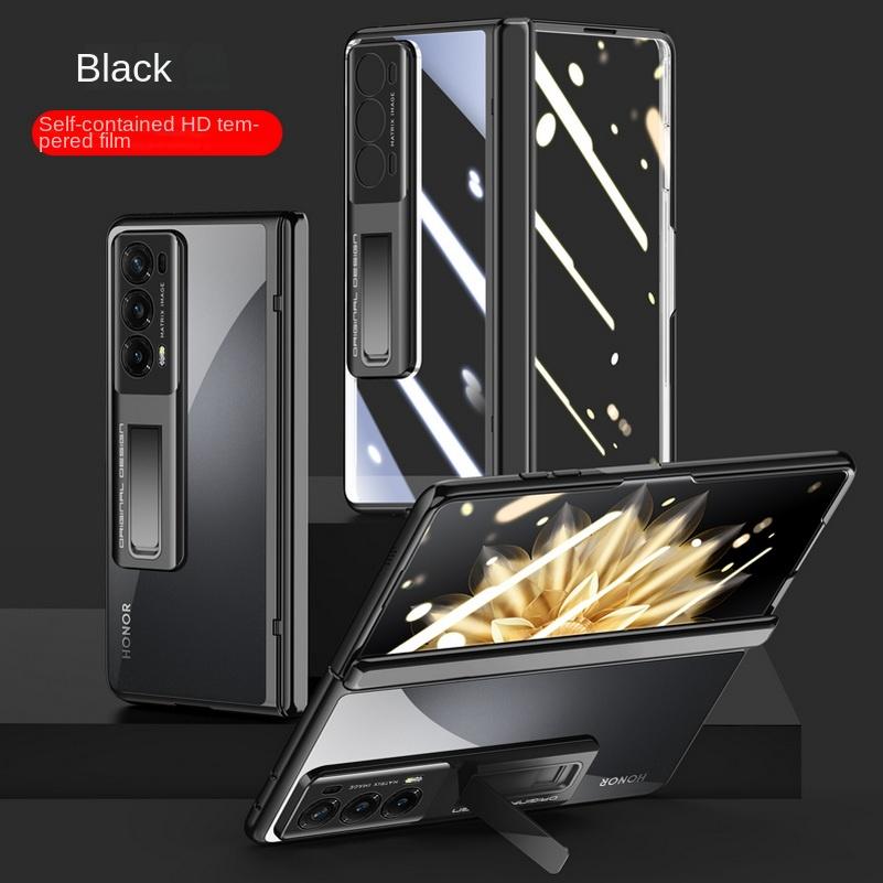 

Transparent Privacy Screen Tempered Glass Protector Case For Honor Magic V2 Magic V 2 All-inclusive Spring Hinged Holder Cover For Honor Magic V2