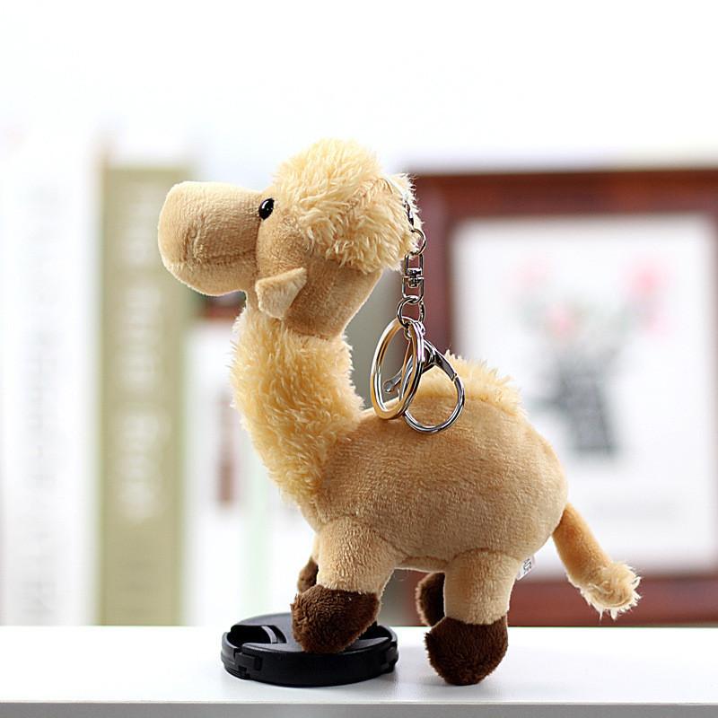 Adorable Plush Camel Toy Bell Ornament Souvenir Cute Stuffed Animal Keychain