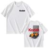 Kodak Summer Brand Men T-shirt Cotton Solid Color Daily Graphic Print Casual Breathable Short Sleeve Top Tees Women Clothing