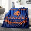 Name Custom Rangers Fc Print Flannel Blanket High Quality Warm Comfortable Cover for All Seasons Perfect for Gifts Home Decor