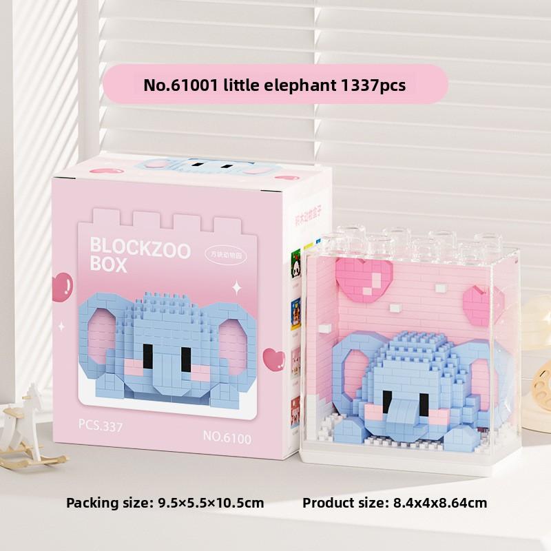 

Themed Animal Panda Building Blocks Set Toy With Dust Box For Kids Fun Learning StyleL