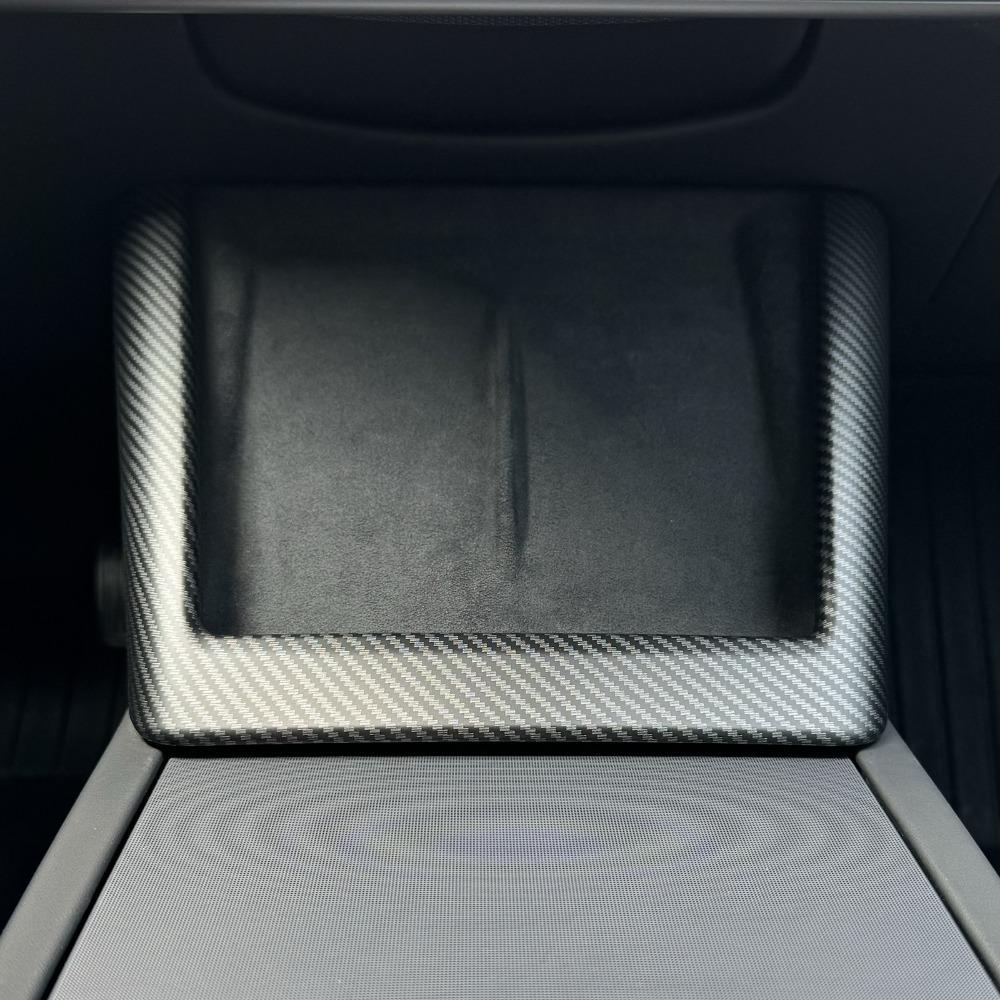 For Tesla Model Y Juniper 2025 Model 3 Highland Car Wireless Charging Silicone Pad Screen Protective Cover Center Panel Stickers