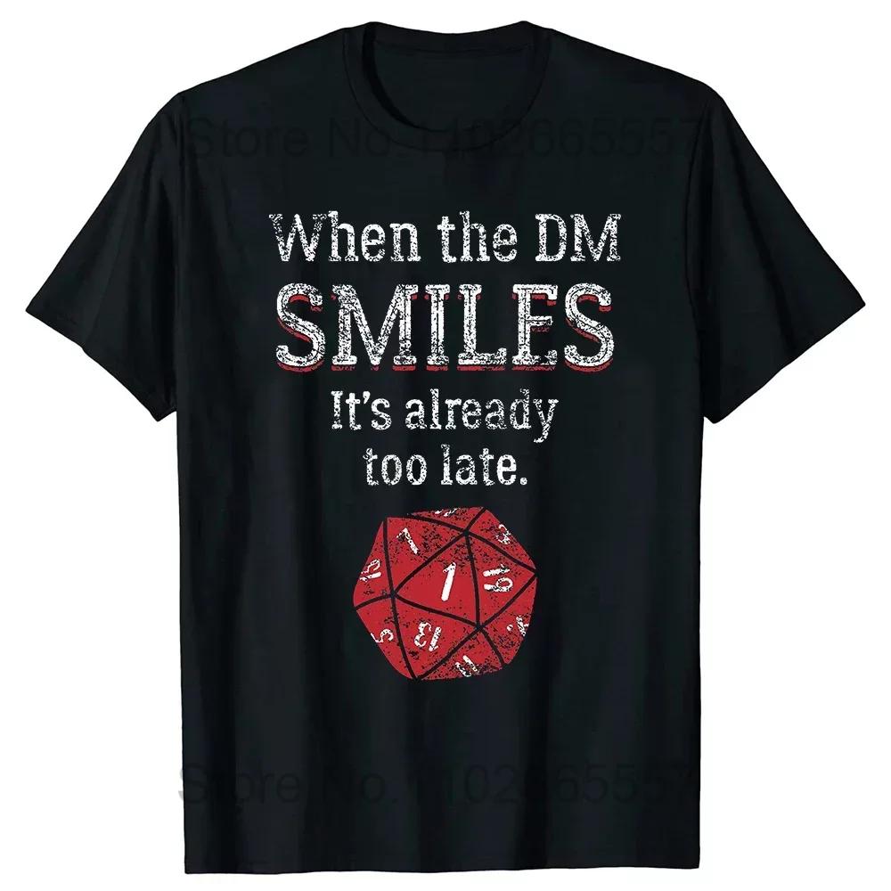 Funny Awesome Dads Explore Dungeons DM RPG Dice Dragon T Shirts Summer Streetwear Short Sleeve Gifts T-shirt Mens Clothing