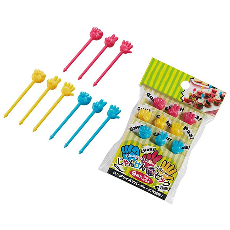 9Pcs Mini Kids Animal Food Fruit Picks Forks Lunch Box Accessory Decor Tool