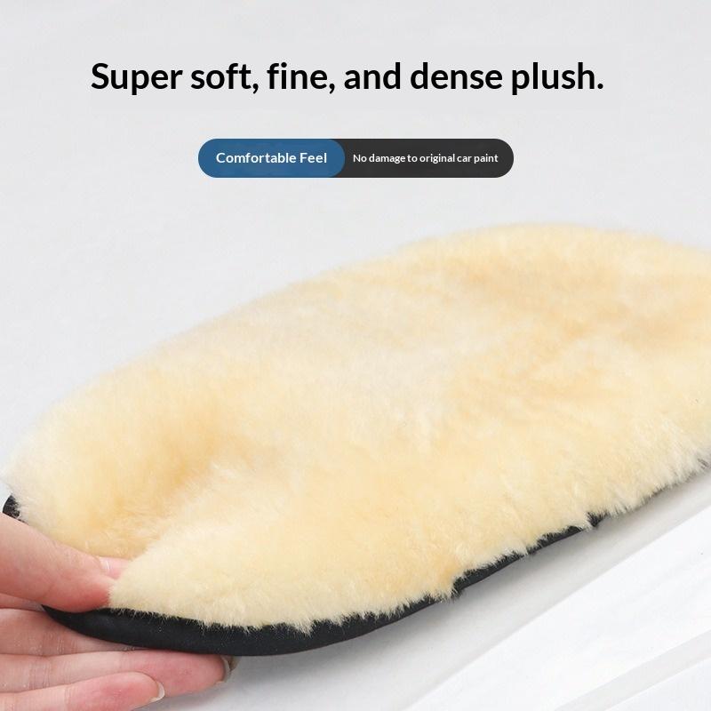 Household Wool Car Wash Gloves, Chenille Tools, Rags, Non-damaging Car Paint Surface, Special Car Wash Gloves for Waxing
