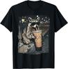 Raccoon Drinking Iced Coffee Funny Animal Meme Men Women Gift Unisex T-Shirt