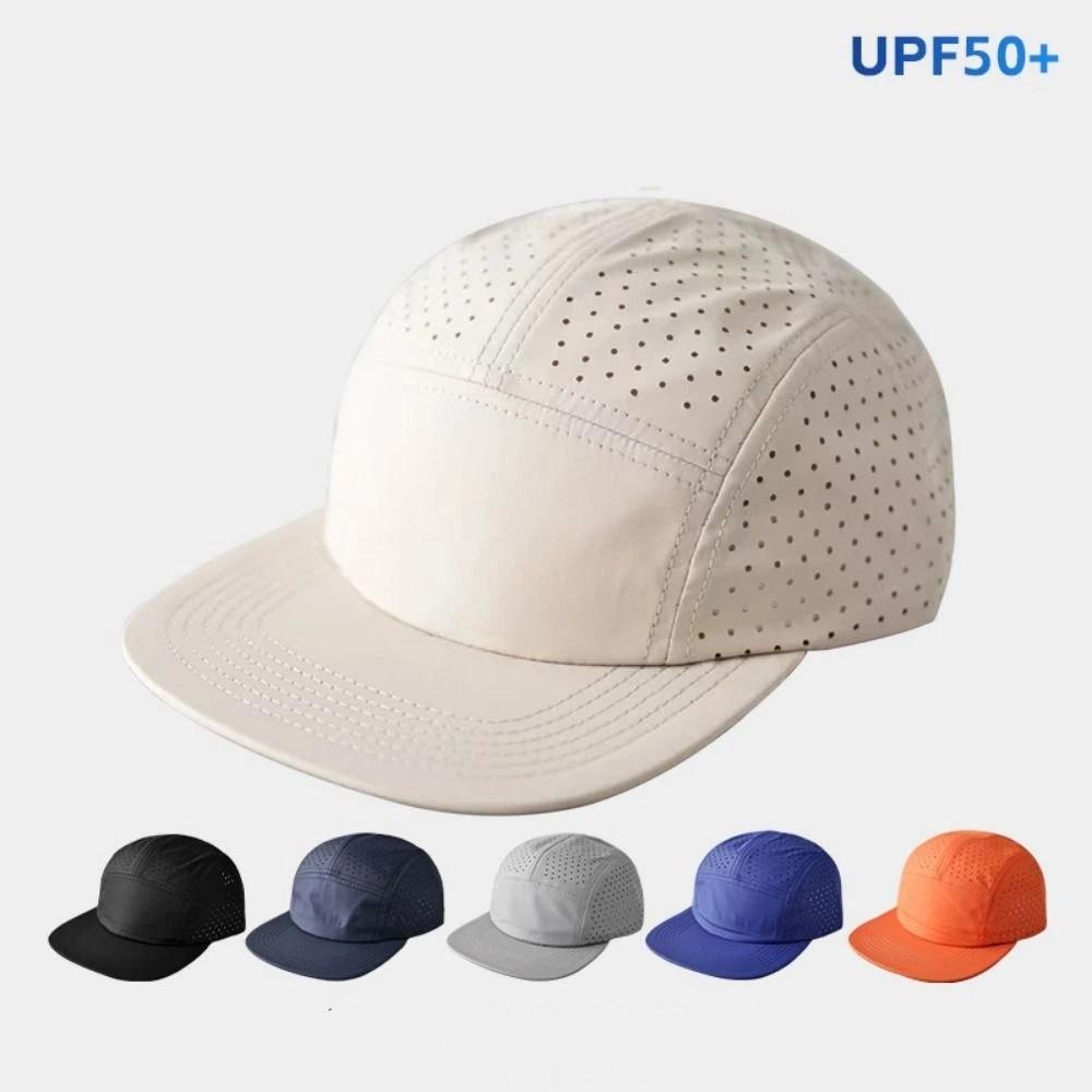 Unisex Quick Drying Baseball Cap Soft 5-panel Running Cap Adjustable Breathable Mesh Sun Hat Outdoor Sports