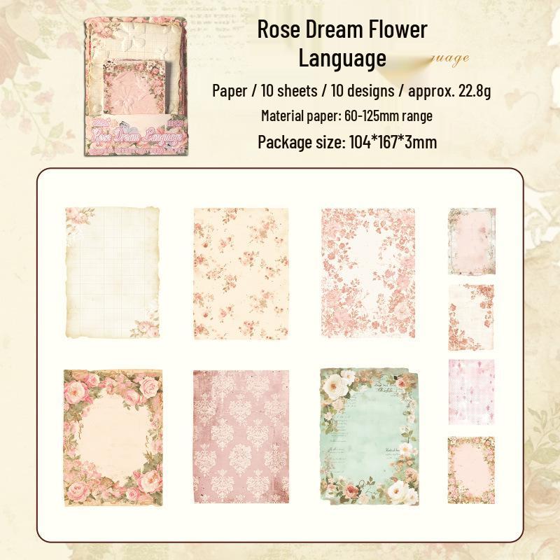 Past Dreams 3D Embossed Scenery Memo Pad for DIY Journaling