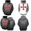 Vibrantly Designed Unisex Knights Templar Cosplay 3d Print Pullover Casual Sweater