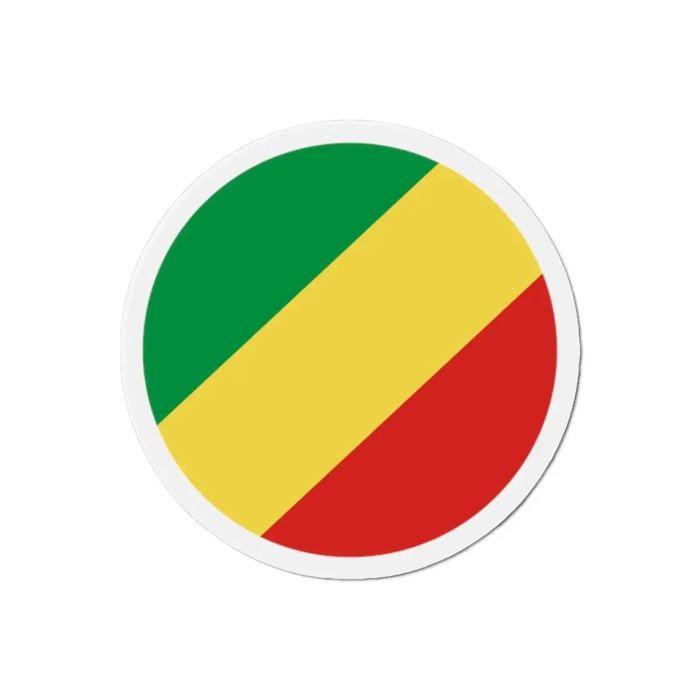 Aimant Rond - République Du Congo - 10 Cm - 50 Pièces - Multicolore - Mixte