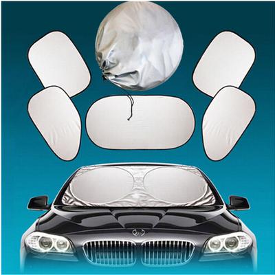 6 pezzi di schermo per lunotto posteriore laterale per auto, parasole, copertura in rete, parabrezza, parasole