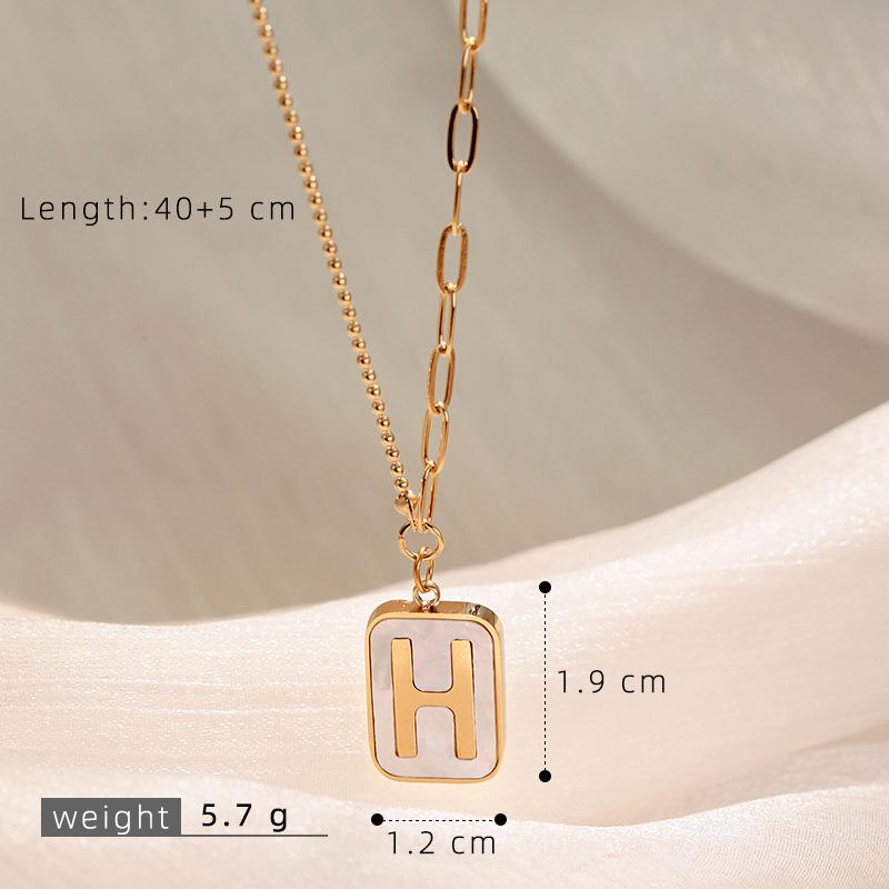 Трансграничная персональная гальванизированная цепочка на ключицу из нержавеющей стали