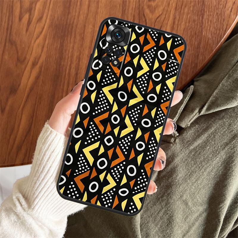 African Style Fabric Print Case For Xiaomi Redmi Note 14 Pro 13 12 11 10 15 Pro Plus Redmi 13 C 15 10C 12C 14C 15C Cover