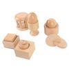 Wooden Baby Hand Rattle Set Fine Motor Toys Baby Shape Matching Cognitive Toys for Children