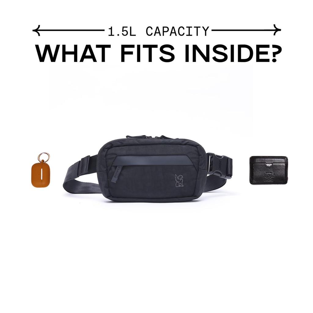 Chrome Sabin Sling District Collection Waist Black 1.5L (current Model) Water-Repellent 2-Way Pouch,