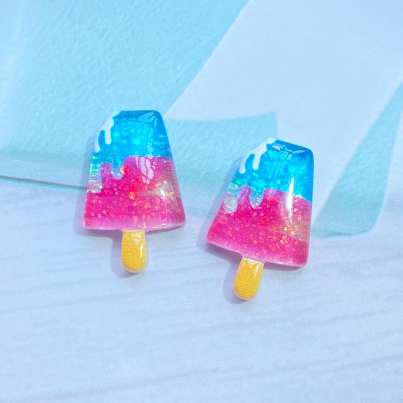 10/20 Peças Fofas Mini Brilhante Desenho Animado Animais/Sorvete Costas Planas Resina Scrapbooking DIY Joias Artesanato Decoração Acessórios G69