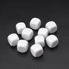10Pcs/pack Dices Set Acrylic White Dices Teaching Props Game Accessories Mathematical Tools Round Corner Dices Set