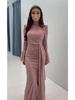 Elegant Spring 2025 Long Sleeve Evening Dress for Women