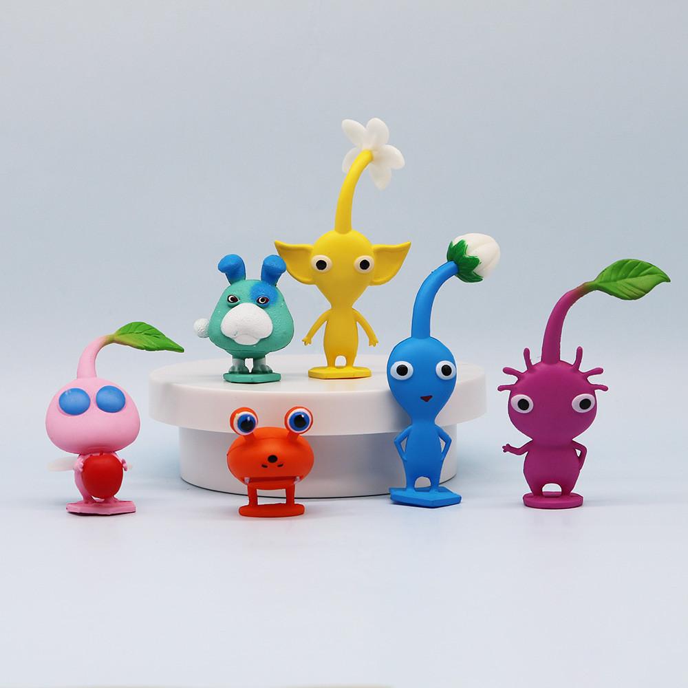 Entzückende Pikmin Cartoonfigur Spielperipherie Pvc-Material Für Ausstellung Und Geschenke
