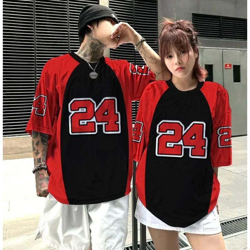 

Unisex Casual Loose Fit American High Street Basketball Jersey T-shirt XL