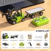 1/64 Mini Desktop Toy Car Alloy Rc Forklift Truck App 2.4G Remote Control Car Flatbed Cart Vehicle Toy for Children Adult Gifts