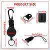 SHGO-Portable Telescopic Rope Key Hanging Ring, 1 Set Anti-Loss, Design For Office And For Outdoor Use
