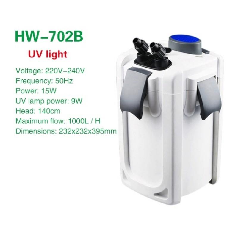 15W 30W 45W UV Sterilizer Aquarium Lamp Canister Filter Aquarium Filter Ultra-quiet External Aquarium Filter Bucket