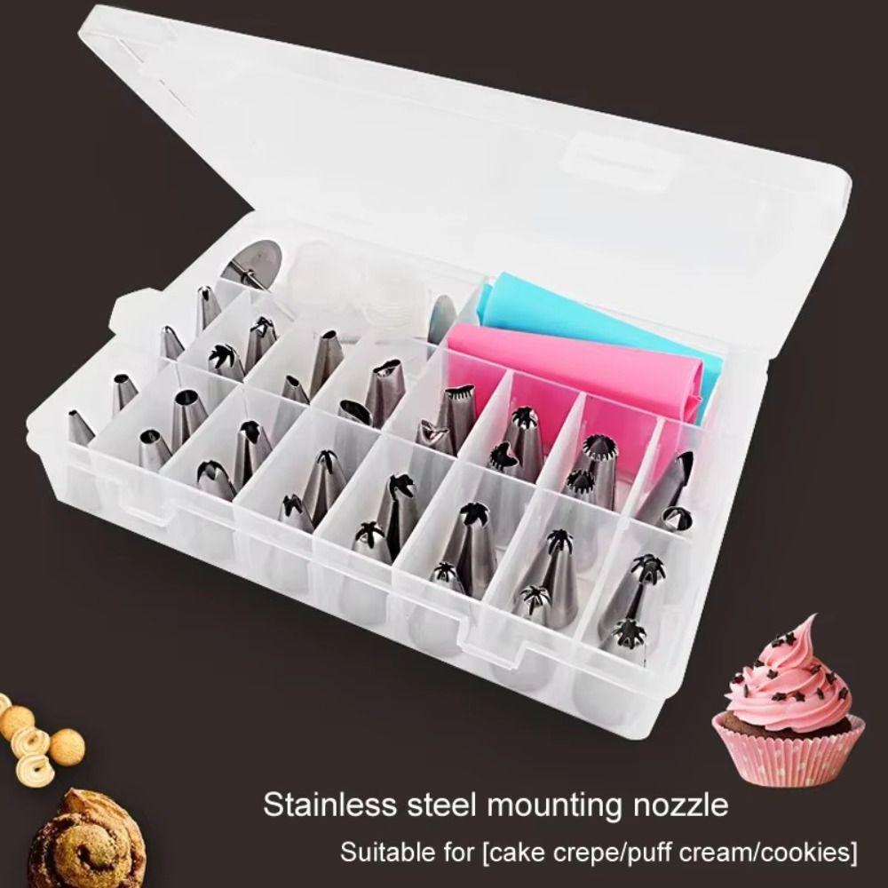 38Pcs/Set Creative Cake Decorating Nozzles Set Confectionery Pastry Bags  Kitchen Gadgets