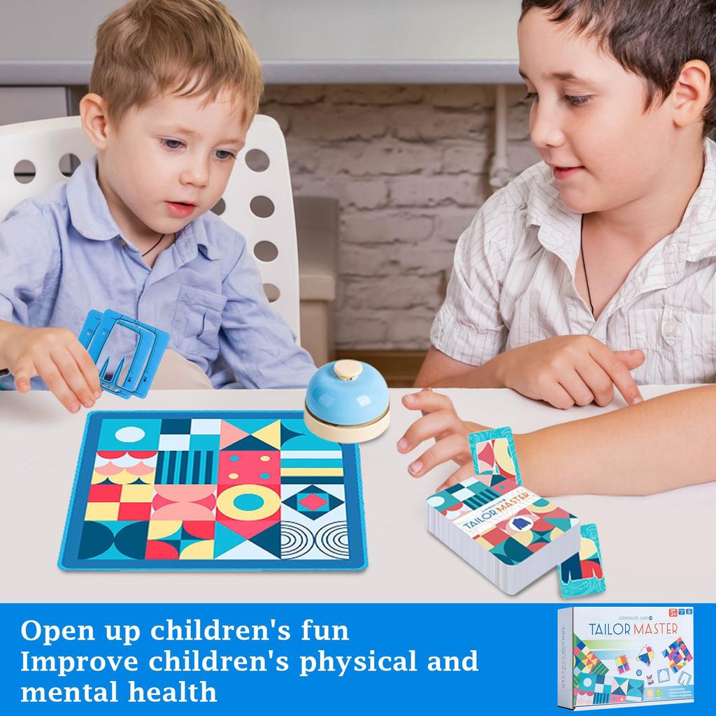 Tailor Master Board Game Two-player  Reaction And Concentration Training Graphic Color Matching Educational Toy