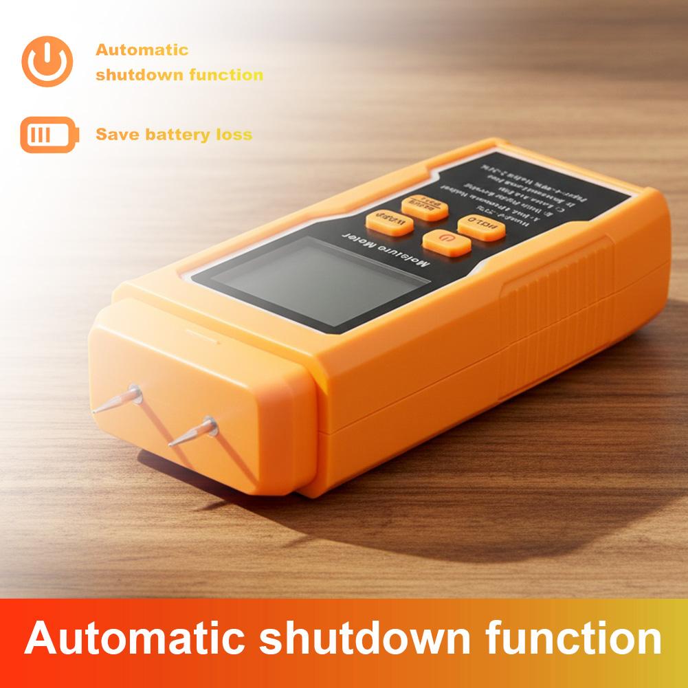 Two Pins Wood Moisture Meter Backlit Digital Paper Humidity Tester Wall Hygrometer Timber Damp Detector