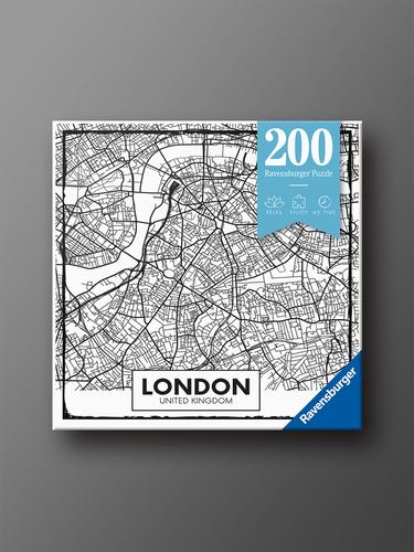 Ravensburger London Map Pen Art 200 Piece Jigsaw Puzzle