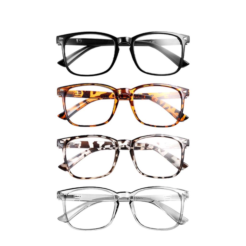 4pcs Auto-Focus Reading Glasses - Lightweight PC Frame Unisex Design | Ideal for Computer Use & Perfect Gift Choice