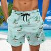 Fashion Men's Strapped Hawaiian Beach Fit Sport Casual Shorts Pants