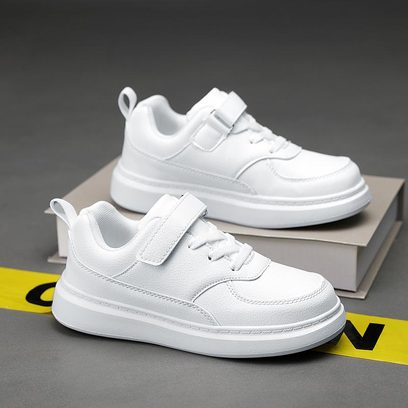 Classmates Children's Little White Shoes Boys' Shoes Students Girls White Sports Shoes